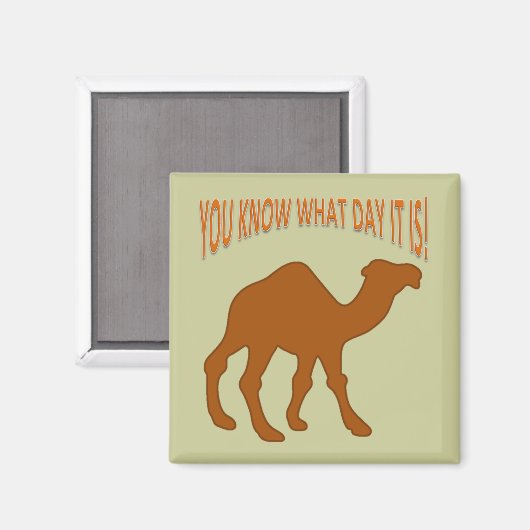 HUMPDAY! CAMEL HUMP DAG JE WEET WELKE DAG HET IS MAGNEET (Voorkant / Achterkant)