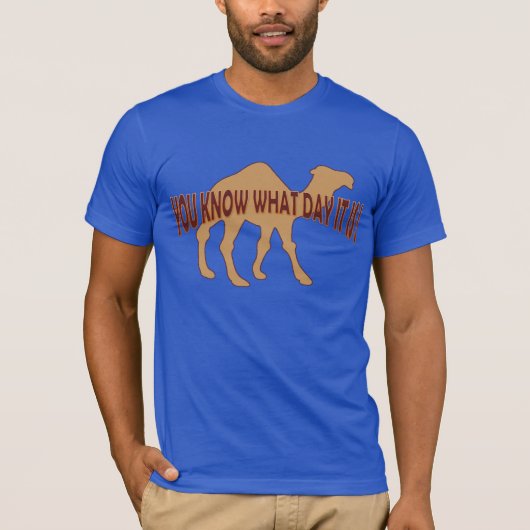 HUMPDAY! HUMP DAY CAMEL T-SHIRT (Voorkant)