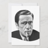 Humphrey Bogart Feestdagenkaart (Voorkant)