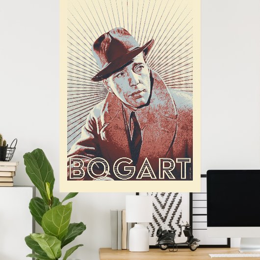 Humphrey Bogart Vector Kunstwerk Poster (Thuiskantoor)