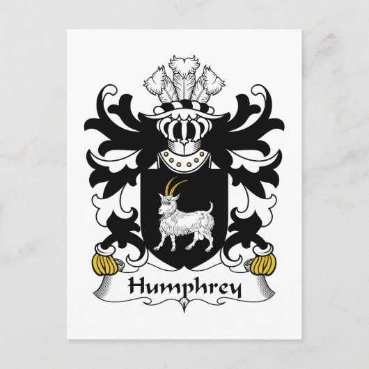 Humphrey Family Crest Briefkaart (Voorkant)