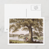 Humphrey Repton landt met Theodolite (colou) Briefkaart (Voorkant / Achterkant)