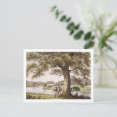 Humphrey Repton landt met Theodolite (colou) Briefkaart (Staand voorkant)