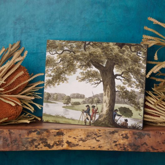 Humphrey Repton landt met Theodolite (colou) Fotoplaat (Zijkant)