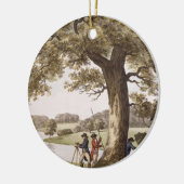 Humphrey Repton landt met Theodolite (colou) Keramisch Ornament (Links)