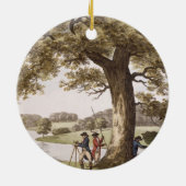 Humphrey Repton landt met Theodolite (colou) Keramisch Ornament (Achterkant)