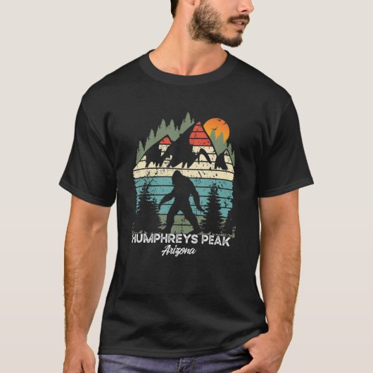 Humphreys Peak Arizona Nationaal Park Retro T-shirt (Voorkant)