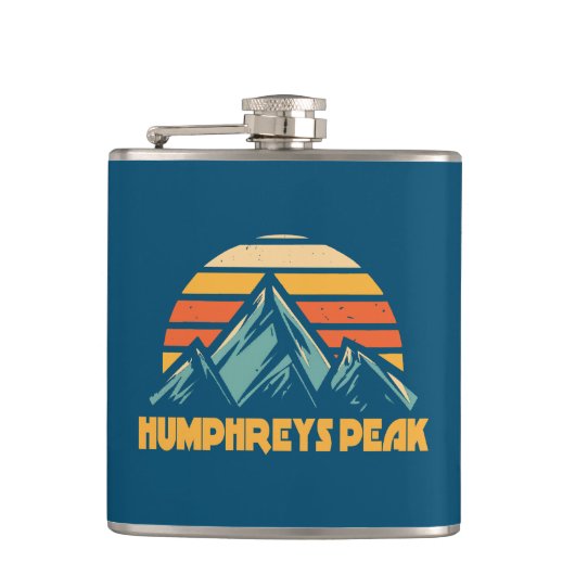 Humphreys Peak Arizona Retro Turquoise Heupfles (Voorkant)
