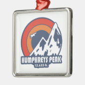 Humphreys Peak Arizona Sun Eagle Metalen Ornament (Links)