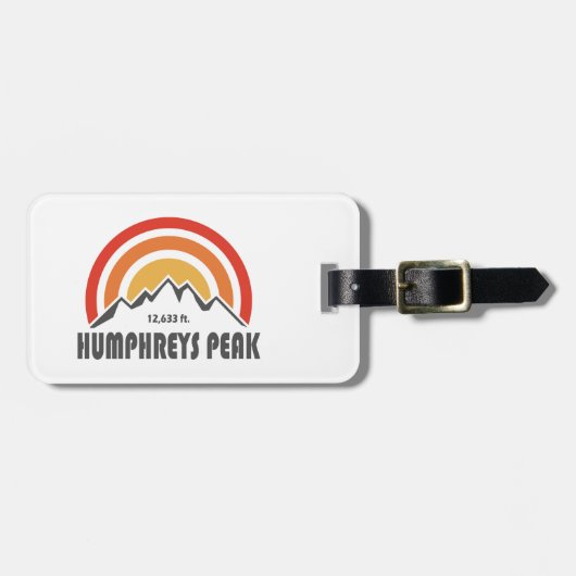 Humphreys Peak Bagagelabel (Voorkant horizontaal)