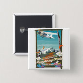 Humphreys Peak, Humphreys Peak, Flagstaff, Arizona Vierkante Button 5,1 Cm (Voorkant /achterkant)