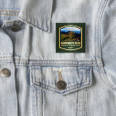 Humphreys Peak (PF) Vierkante Button 5,1 Cm (In situ)
