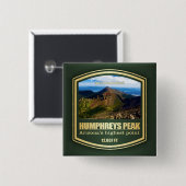 Humphreys Peak (PF) Vierkante Button 5,1 Cm (Voorkant /achterkant)
