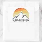 Humphreys Peak Retro Rechthoekige Sticker (Tas)