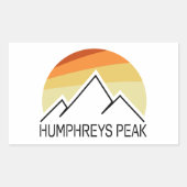 Humphreys Peak Retro Rechthoekige Sticker (Voorkant)
