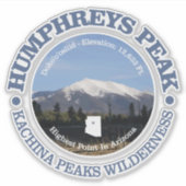 Humphrey's Peak Sticker (Voorkant)