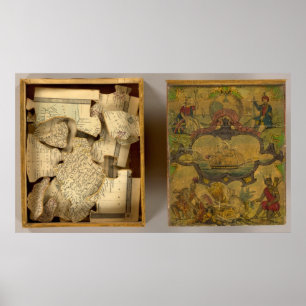 Humphries ontleed wereldkaart poster