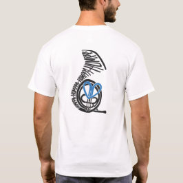 Humppa Love Blauw T-shirt met Rugprint