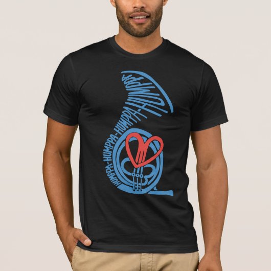 Humppa Love Blue2 AA T-shirt (Voorkant)
