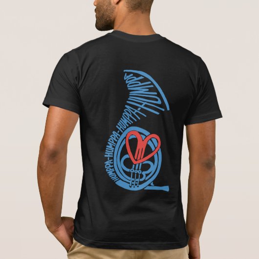 Humppa Love Blue2 Back AA T-shirt (Achterkant)