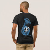 Humppa Love Blue2 Back Dark AA T-shirt (Achterkant volledig)