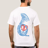 Humppa Love Blue2 Back T-shirt (Achterkant)