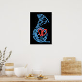 Humppa Love Blue2 Poster of Print (Keuken)