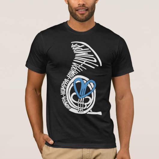 Humppa Love Blue Dark AA T-shirt (Voorkant)