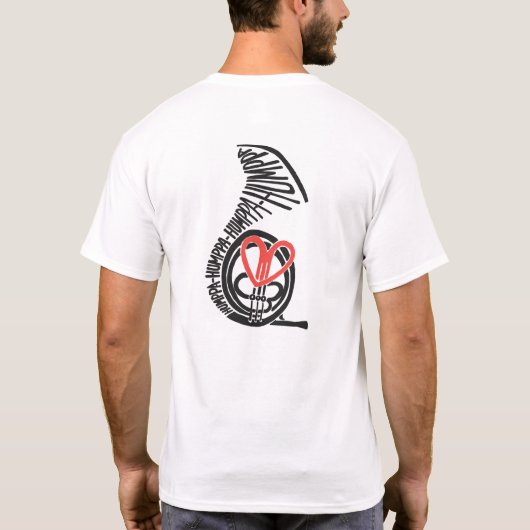 Humppa Love Red Back T shirt (Achterkant)
