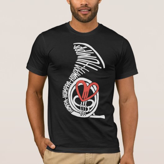 Humppa Love Red Dark AA T-shirt (Voorkant)