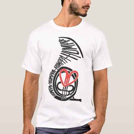 Humppa Love Rode T-shirt (Voorkant)