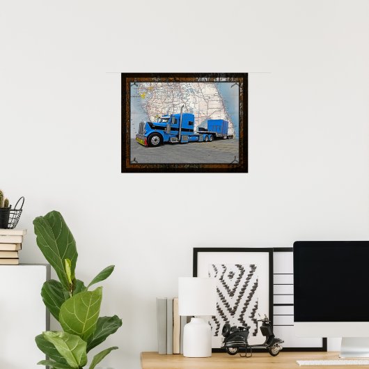 Hump's 379 Map Poster (Thuiskantoor)