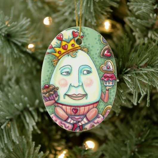 HUMPTEKST VAN HOORZITTEN EN VERWARMINGEN, VALENTIJ KERAMISCH ORNAMENT (Boom)