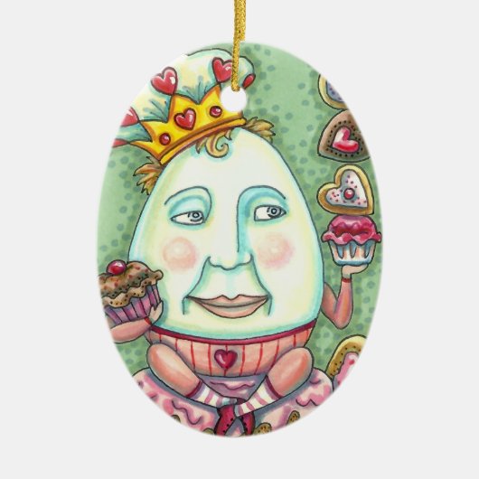 HUMPTEKST VAN HOORZITTEN EN VERWARMINGEN, VALENTIJ KERAMISCH ORNAMENT (Voorkant)