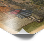 Humpty Dumpty & Alice  Book Illustration Foto Afdruk (Hoek)