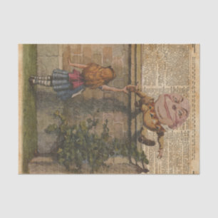 Humpty Dumpty & Alice  Book Illustration Tissuepapier