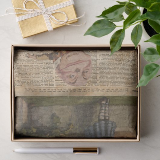 Humpty Dumpty & Alice Book Illustration Tissuepapier (Geschenk)