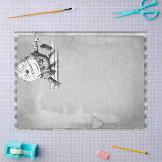 Humpty Dumpty Alice in Wonderland ontkoppeling Tissuepapier (Craft)