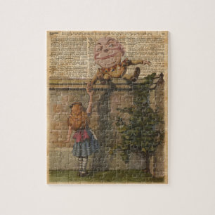 Humpty Dumpty & Alice Vintage Book Illustration Legpuzzel
