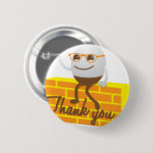 Humpty Dumpty bedankt Ronde Button 5,7 Cm (Voorkant /achterkant)