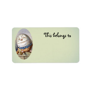 Humpty Dumpty behoort tot Etiket