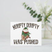 Humpty Dumpty Briefkaart (Staand voorkant)