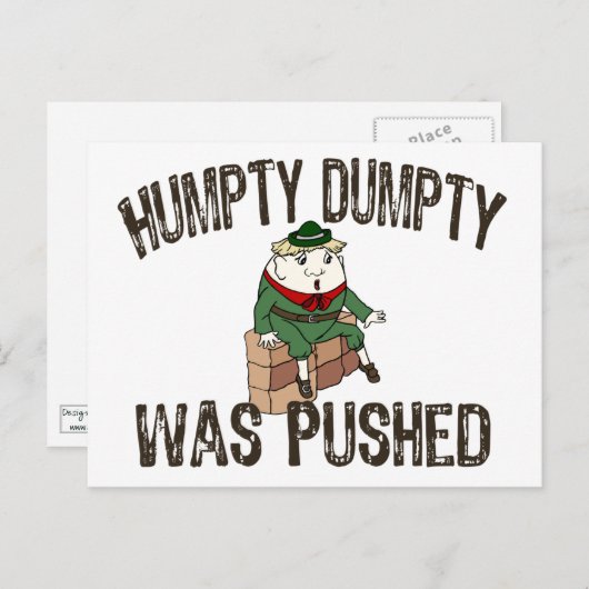 Humpty Dumpty Briefkaart (Voorkant / Achterkant)