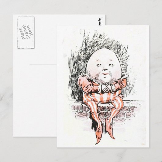 Humpty Dumpty Briefkaart (Voorkant / Achterkant)