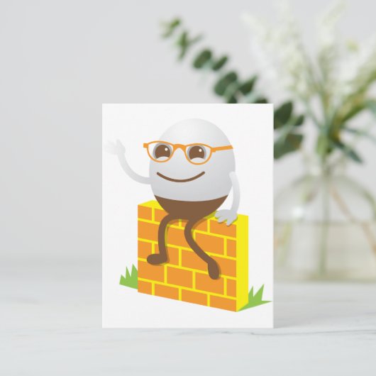 Humpty Dumpty Briefkaart (Staand voorkant)