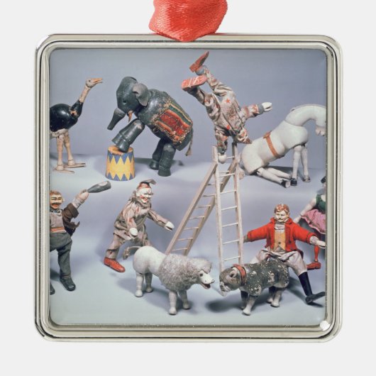 Humpty Dumpty Circus acrobats en menagerie Metalen Ornament (Voorkant)