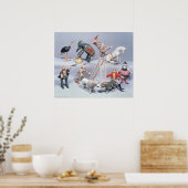 Humpty Dumpty Circus acrobats en menagerie Poster (Keuken)