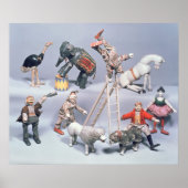 Humpty Dumpty Circus acrobats en menagerie Poster (Voorkant)