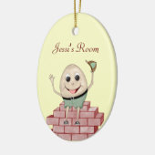 Humpty Dumpty (Deur Hanger) Keramisch Ornament (Links)