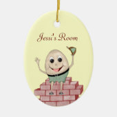 Humpty Dumpty (Deur Hanger) Keramisch Ornament (Voorkant)